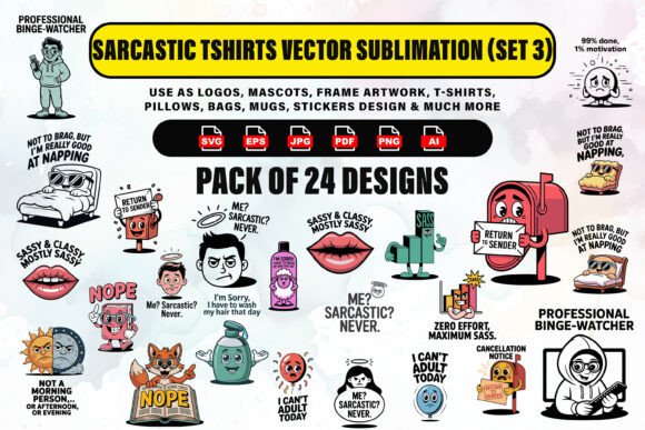 25 Sarcastic & Bold Graphic Tees for Your Brand