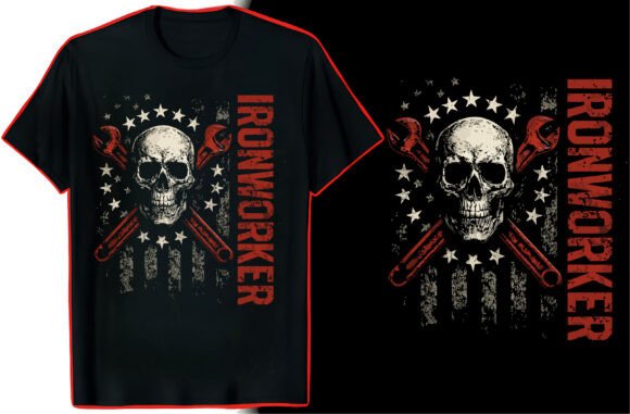 Iron Worker T-Shirt Graphic Art: Design for the Trades
