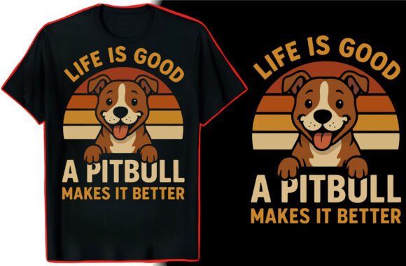 Pitbull T-Shirt Graphic Design: More Than Just a Tee