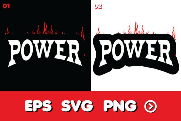 Power Flame Text SVG: Ignite Your Brand with Bold Graphic Energy