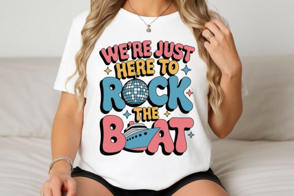 Rock the Boat Retro Cruise Party Graphic
