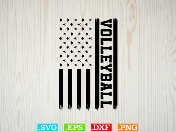 The Volleyball American Flag Graphic Design: Merging Sport and Patriotism