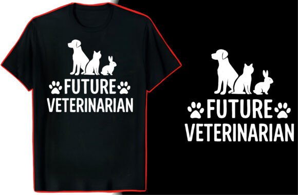 Veterinarian T-Shirt Graphic Art: A Complete Design Asset Kit